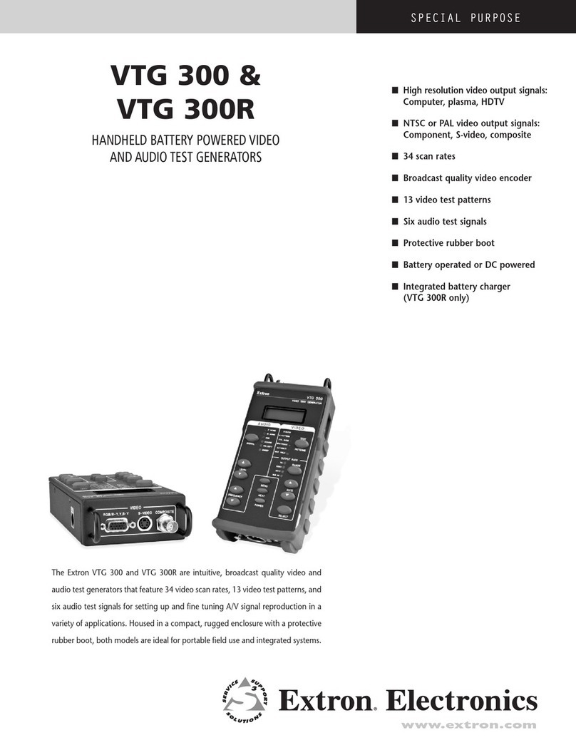Extron electronics VTG 300R User manual