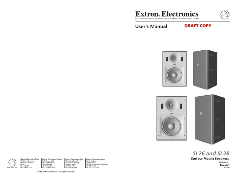 Extron electronics SI 26 User manual