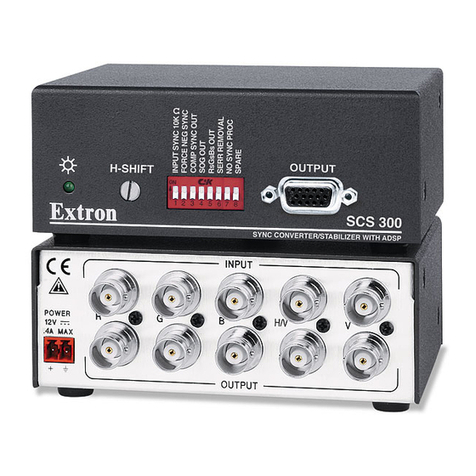 Extron electronics Sync Converter/Stabilizer SCS 300 User manual