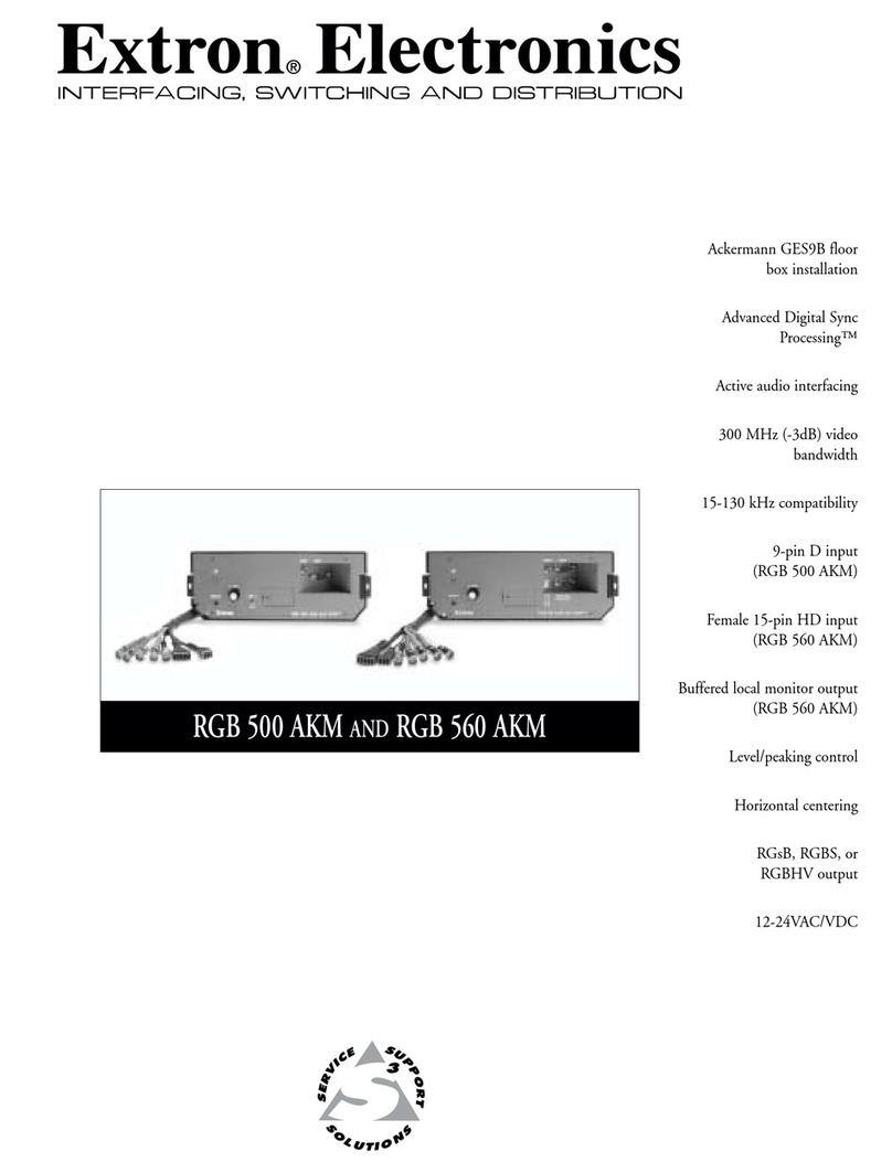 Extron electronics RGB 560 AKM User manual