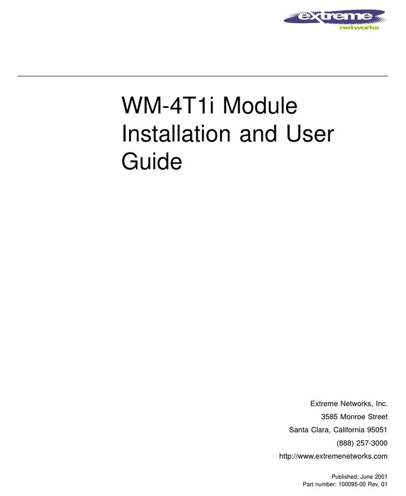 Extreme Networks WM-4T1i WAN Installation and user guide