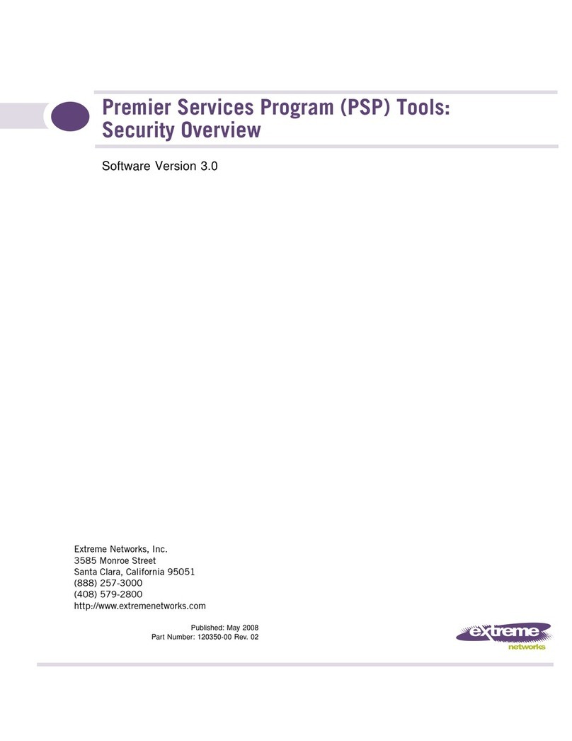 Extreme Networks SECURITY OVERVIEW 120350-00 Hardware user manual