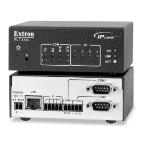 Extron electronics IP LINK IPL T SFI244 User manual