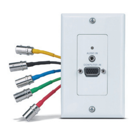 Extron electronics Extender Wall Mount Series User manual Extron electronics Extender Wall Mount Series User manual