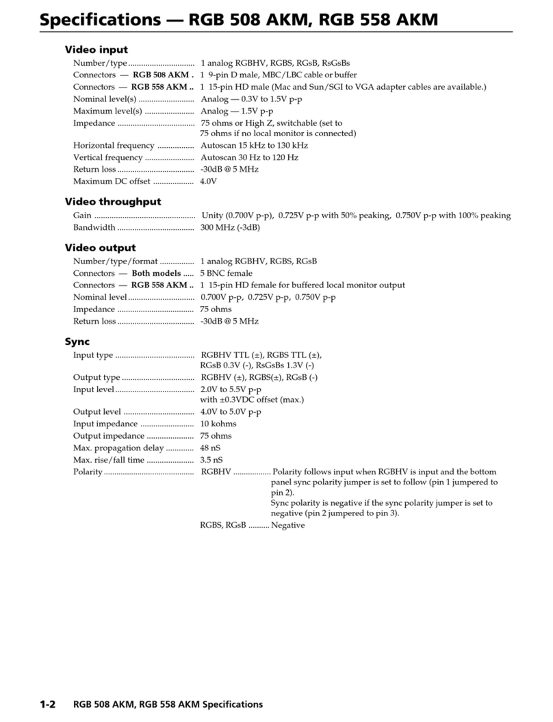 Extron electronics Computer-Video Interface RGB 558 AKM User manual
