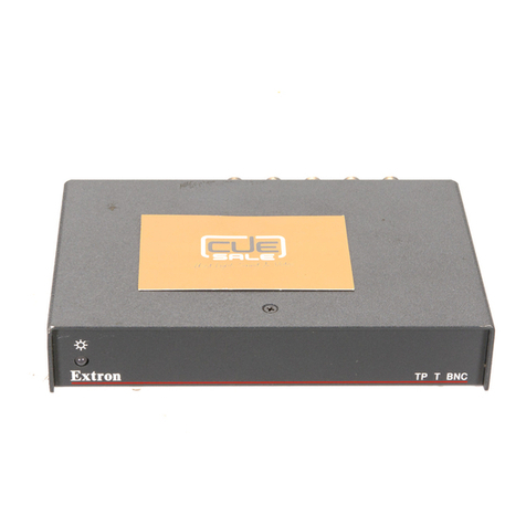 Extron electronics TP Receiver User manual