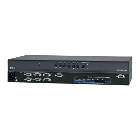 Extron electronics VEGA AUDIO SW6 User manual