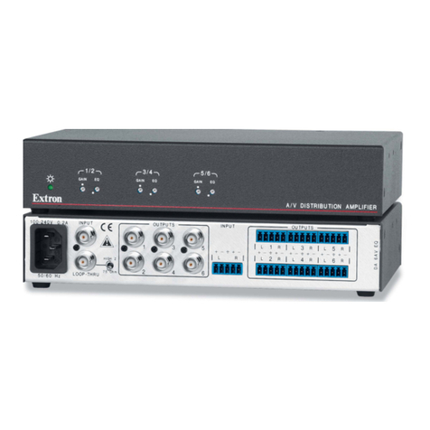 Extron electronics DA 12V/6V Dual EQ User manual