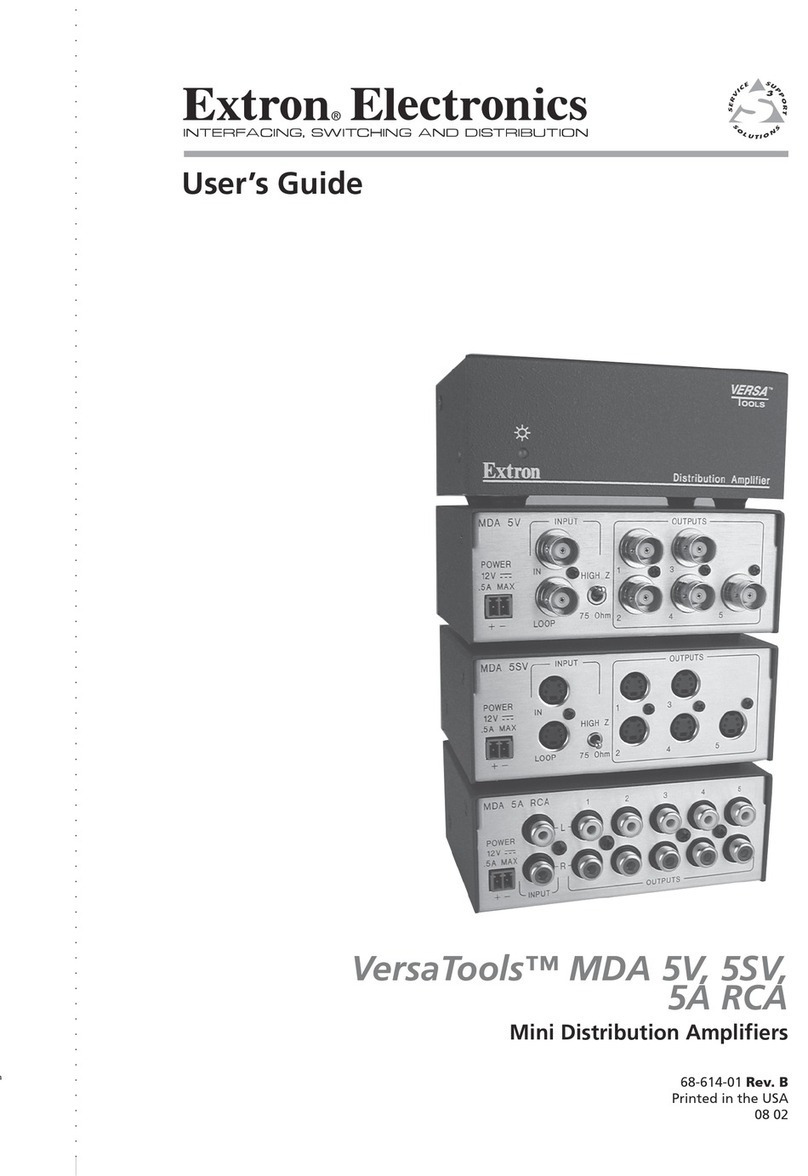 Extron electronics VersaTools 5SV User manual