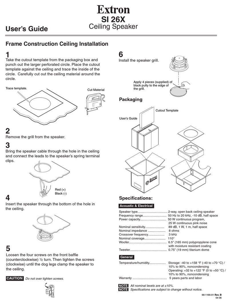 Extron electronics SI  26X User manual