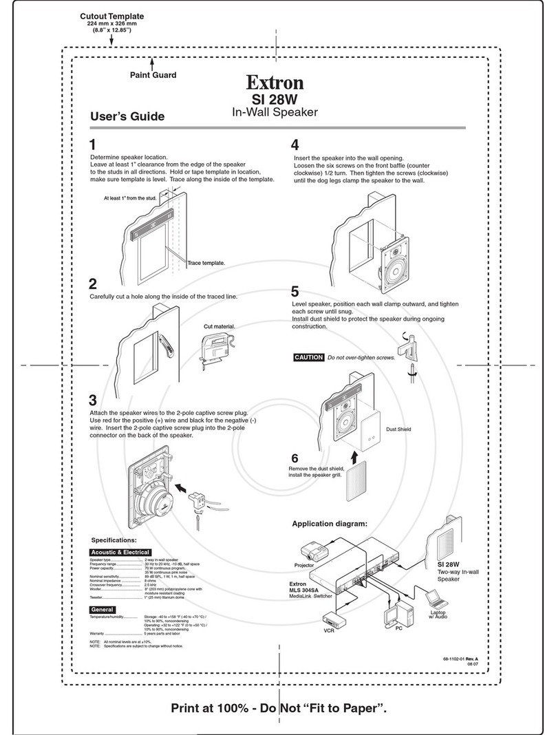Extron electronics SI 28W User manual