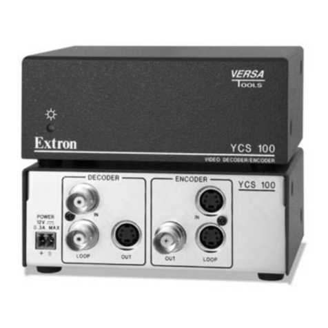 Extron electronics YCS 100 User manual
