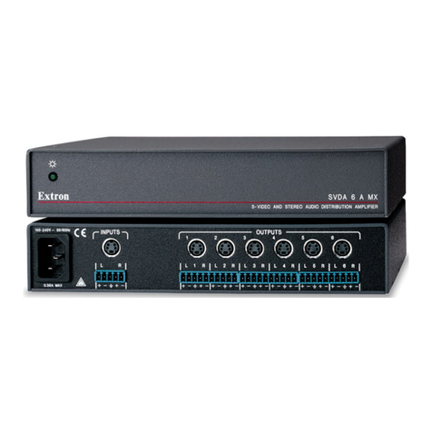 Extron electronics SVDA 6 A MX User manual