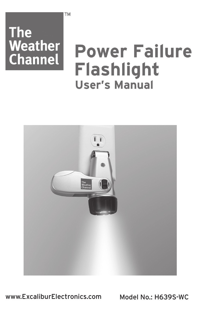 Excalibur Power Failure Flashlight H639S-WC User manual Excalibur Power Failure Flashlight H639S-WC User manual