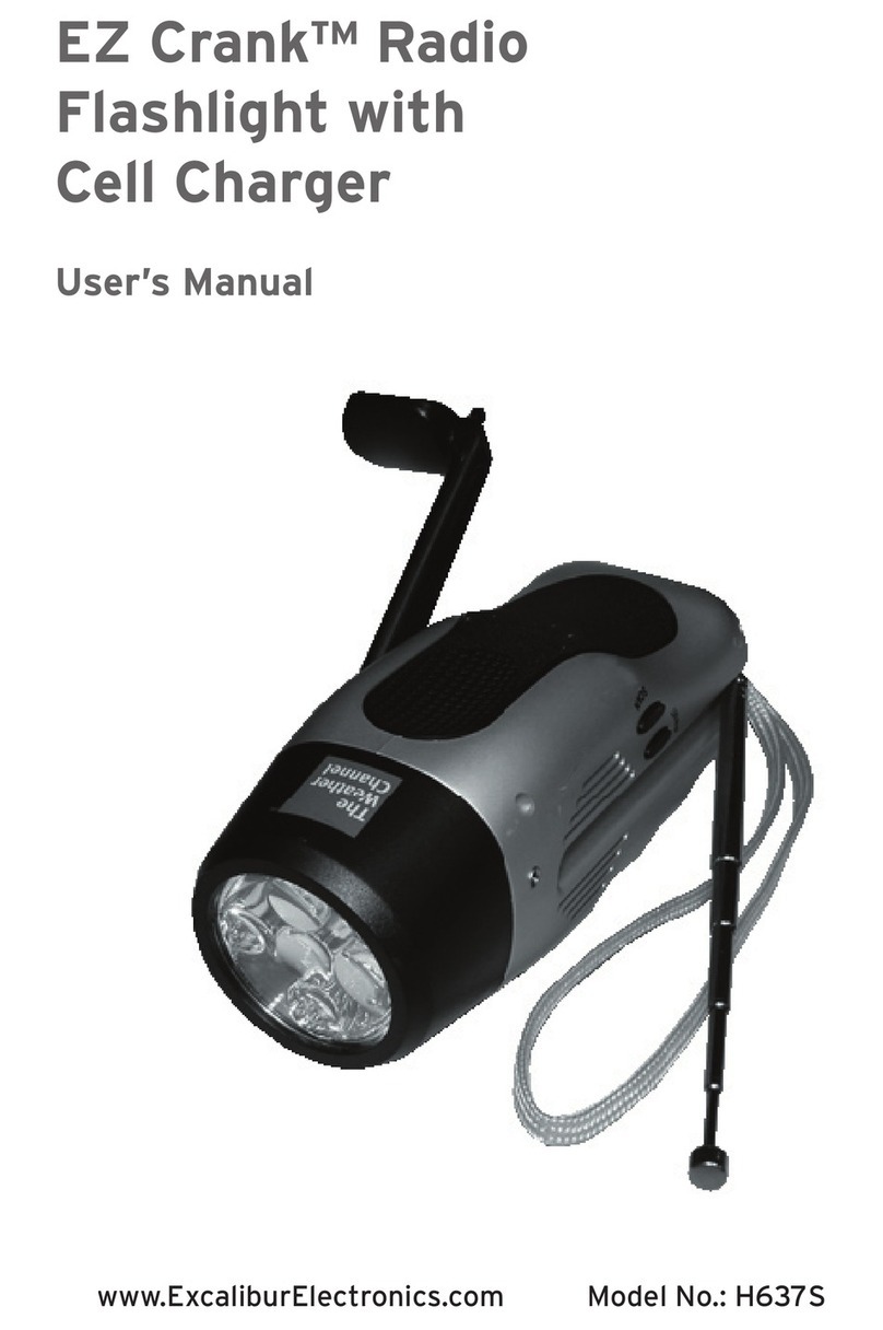 Excalibur EZ Crank H637S User manual Excalibur EZ Crank H637S User manual