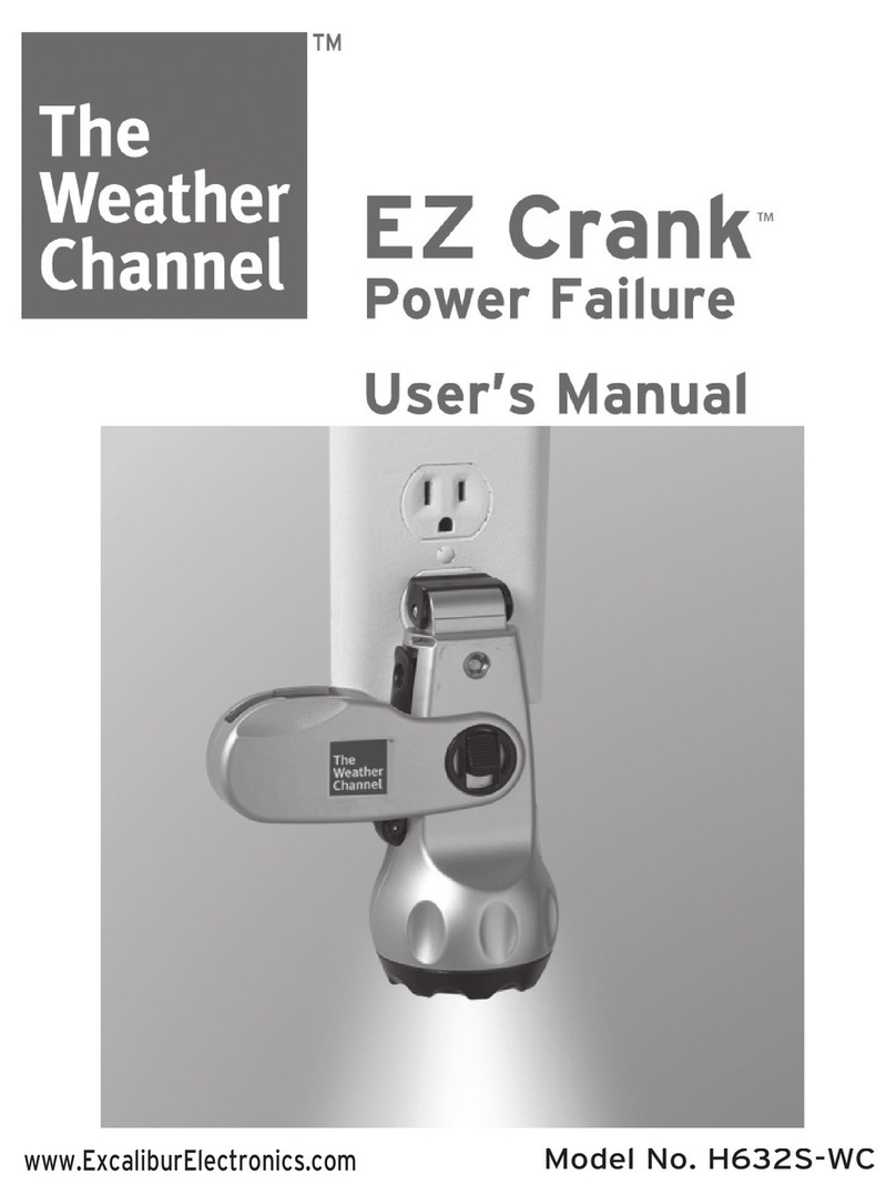 Excalibur EZ Crank Radio Extreme H632S-WC User manual Excalibur EZ Crank Radio Extreme H632S-WC User manual