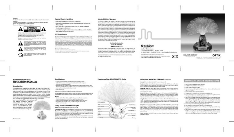 Excalibur 141 Operation manual
