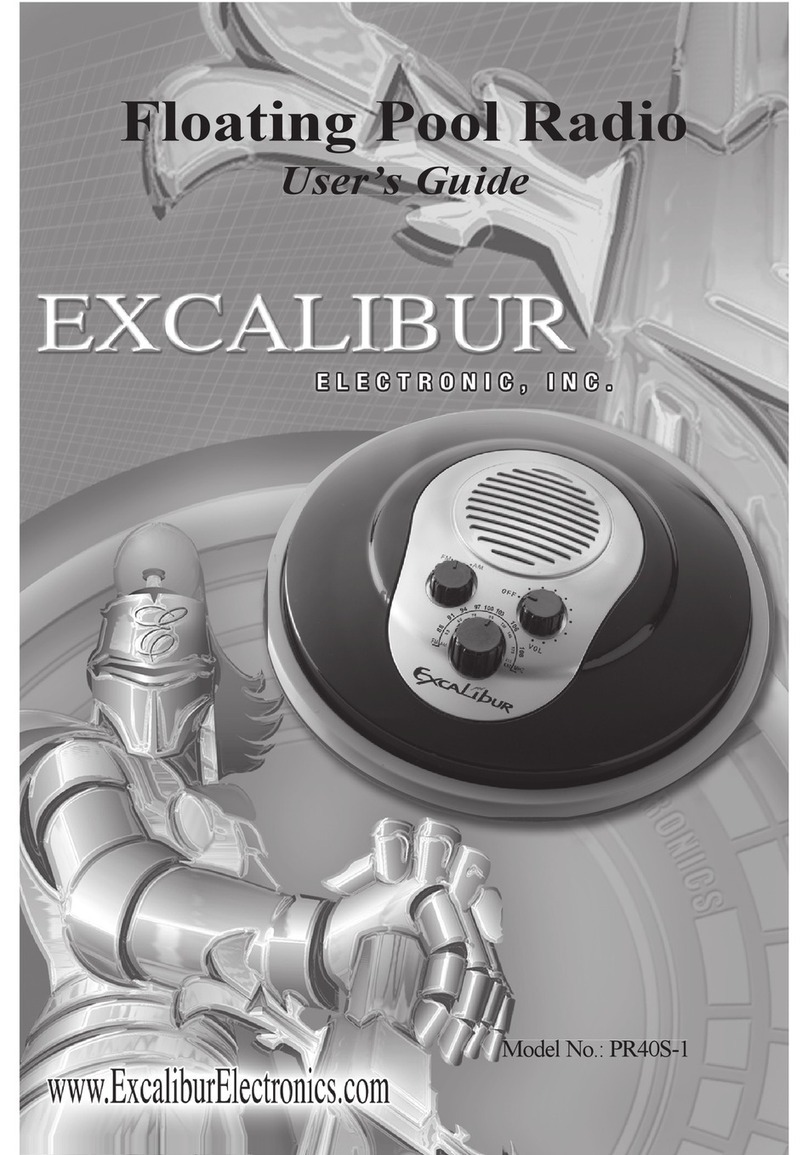 Excalibur PR40S-1 user guide