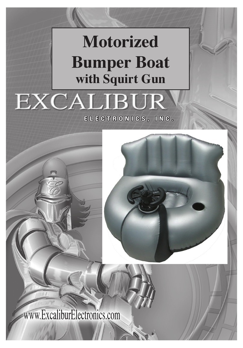 Excalibur Motorized Bumper Boat with Squirt Gun... owner's manual