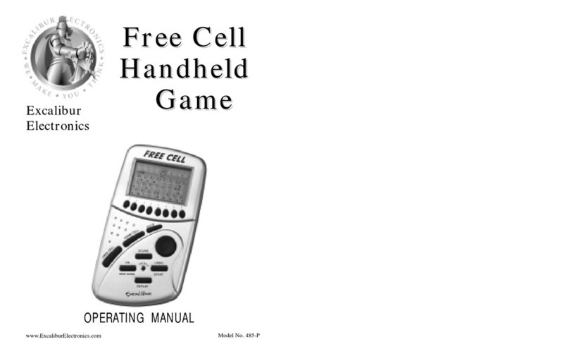 Excalibur Free Cell 485-P User manual