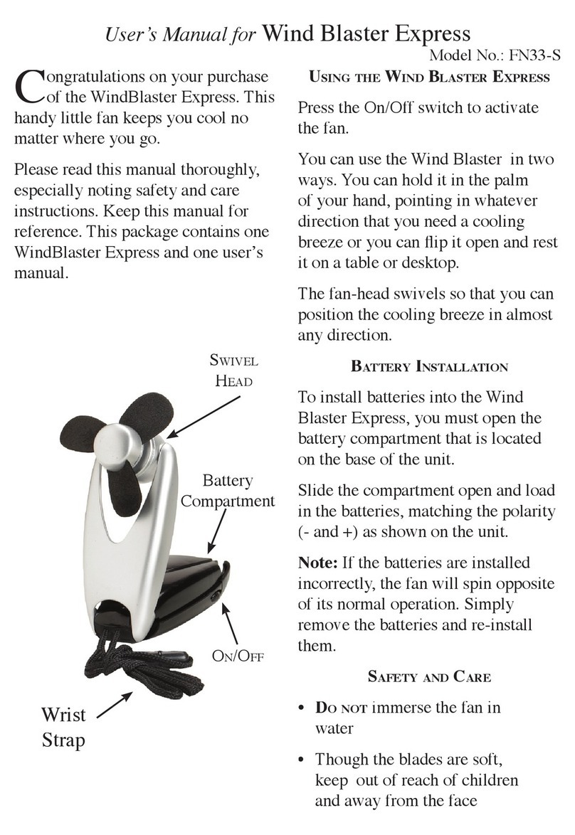 Excalibur Wind Blaster Express FN33-S User manual