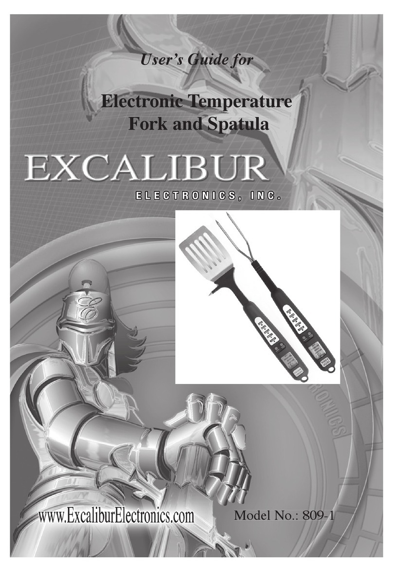Excalibur Electronic Temperature Fork and Spatula... user guide