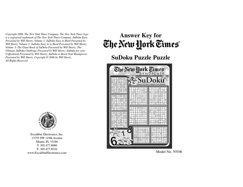 Excalibur The New York Times NY06 User manual