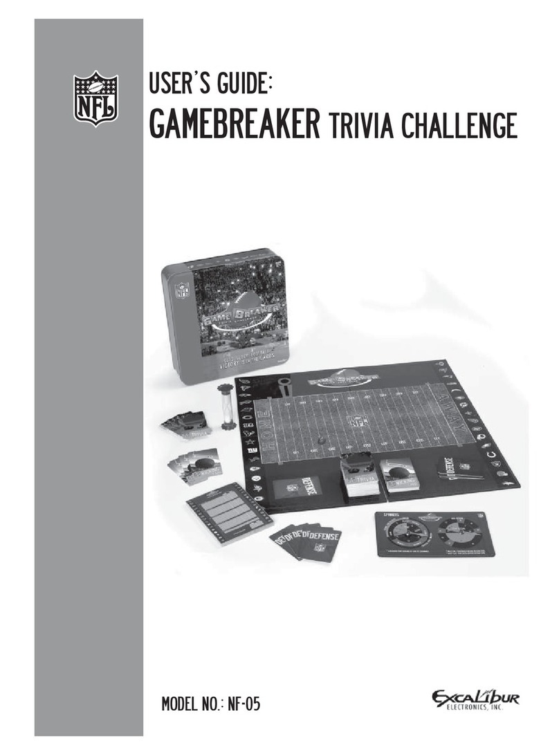Excalibur Gamebreaker NF-05 user guide Excalibur Gamebreaker NF-05 user guide