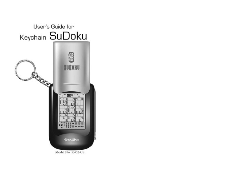 Excalibur SuDoku K452-CS User manual
