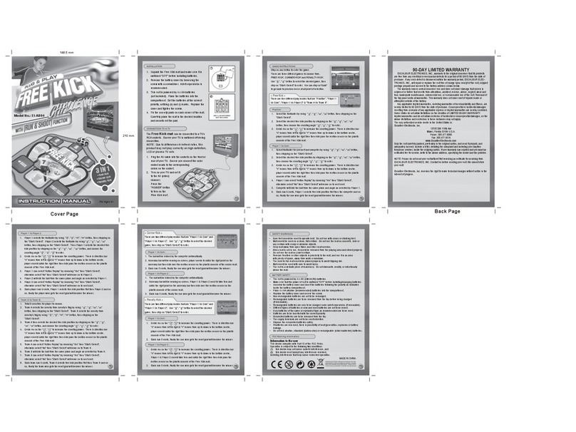 Excalibur Free Kick EI-AB04 User manual