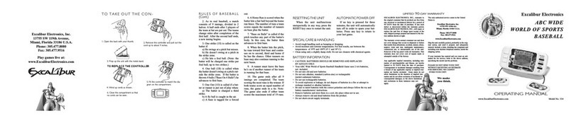 Excalibur ABC Wide 334 User manual
