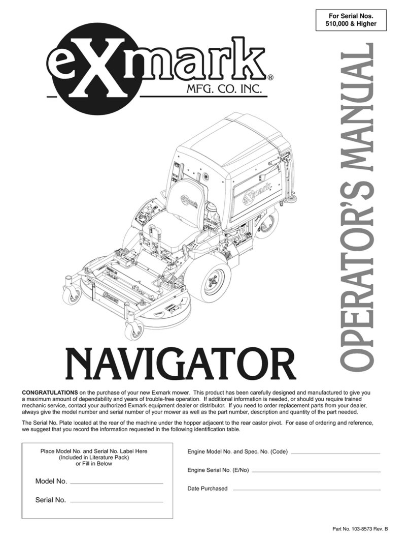 Exmark Navigator NAV20KC Operator's manual