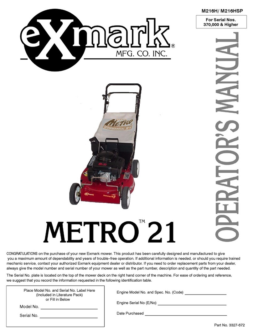 Exmark Metro 21 Series Operator's manual