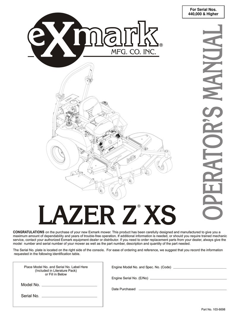 Exmark Lazer Z XS User manual