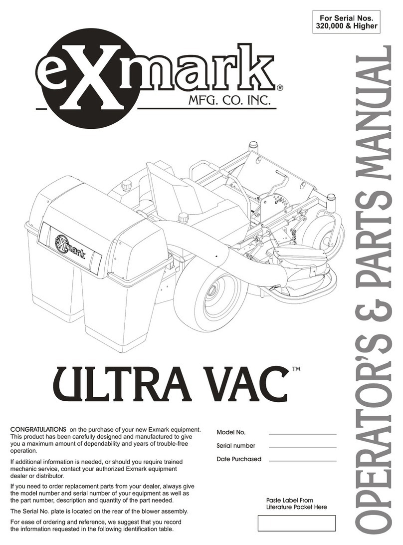 Exmark Ultra Vac Laser Z User manual