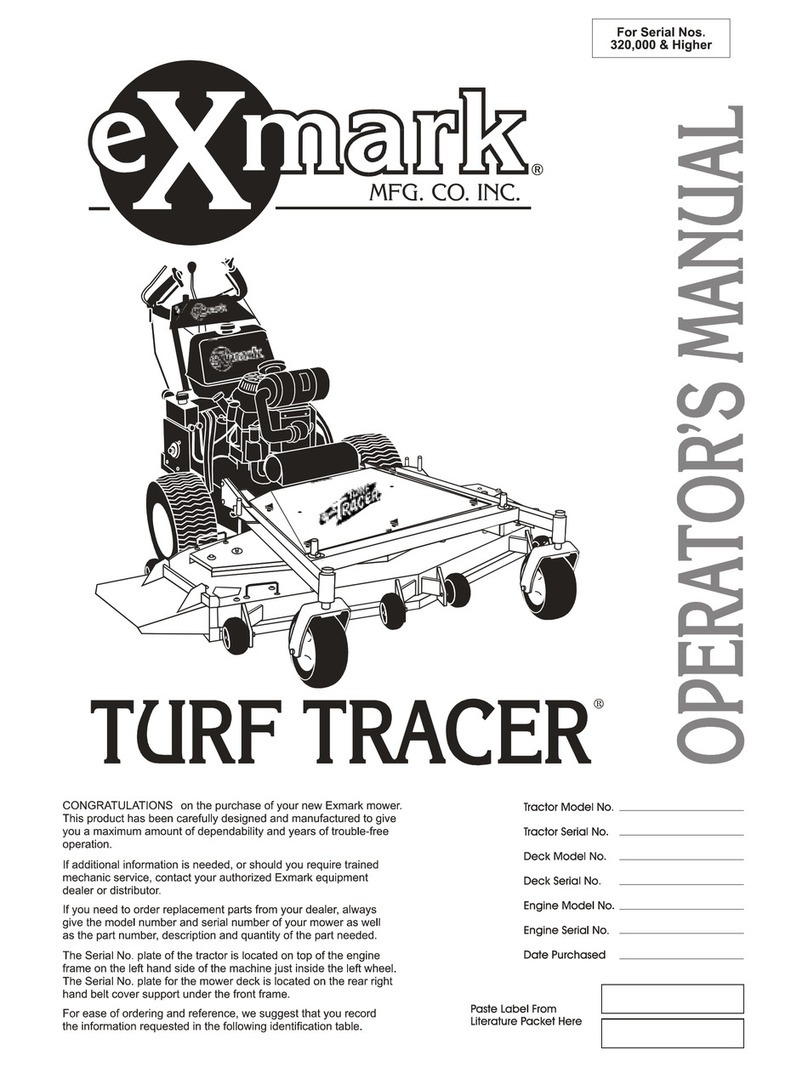 Exmark Turf Tracer TT20KCC User manual Exmark Turf Tracer TT20KCC User manual