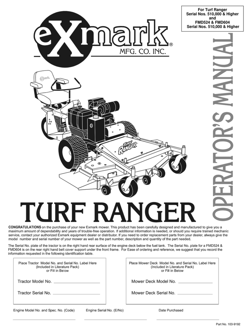 Exmark Turf Ranger TR23KC Operator's manual