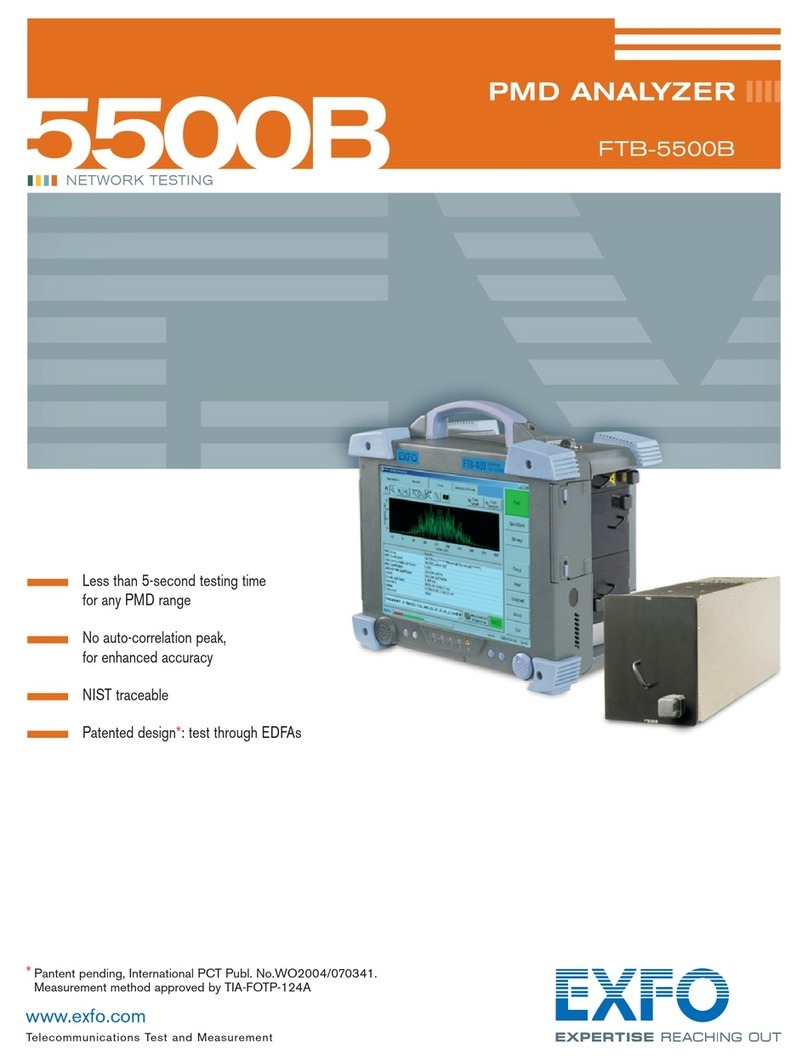 EXFO PMD Analyzer 5500B User manual