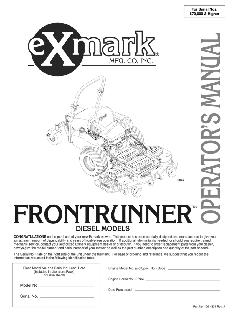 Exmark Frontrunner User manual