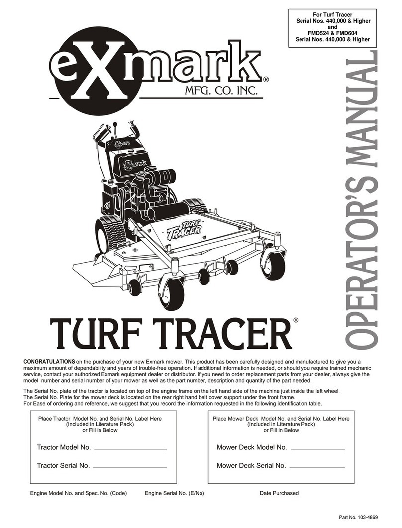Exmark Turf Ranger FMD604 User manual