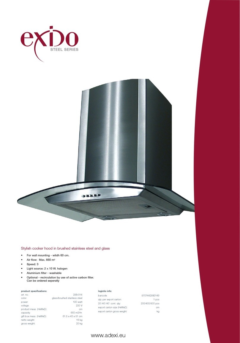 Exido 258-014 Specification sheet