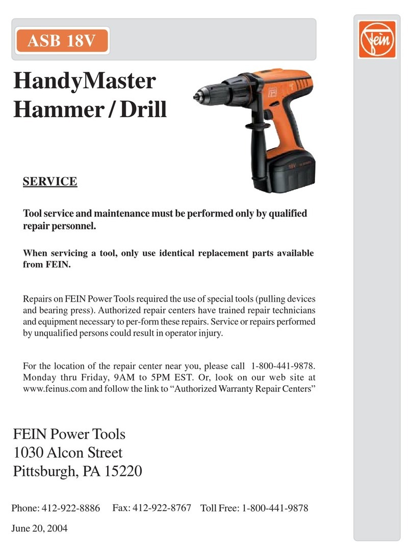 Fein HandyMaster ASB 18V Quick start guide