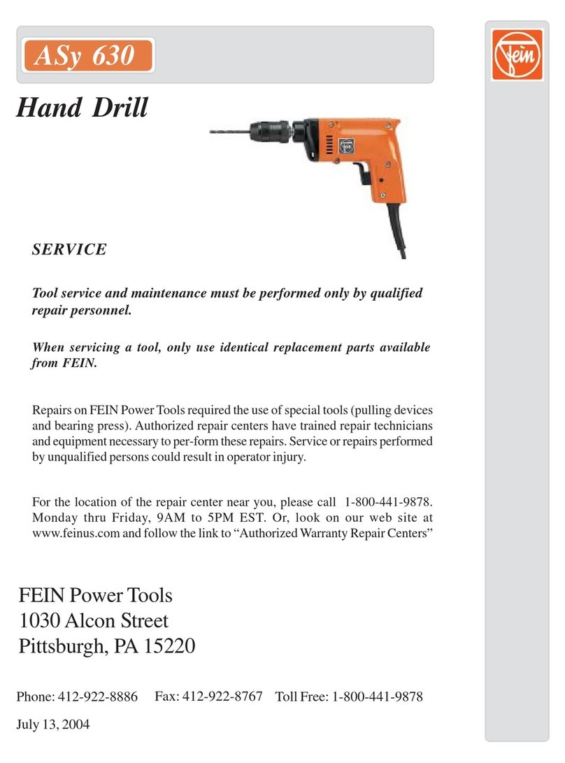 Fein ASy 630 parts manual Fein ASy 630 parts manual