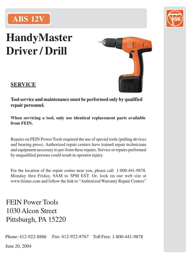 Fein HandyMaster ABS 12V Parts Breakdown