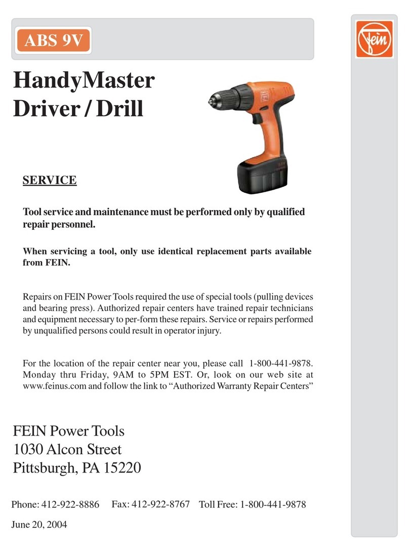 Fein HandyMaster ABS 9V User manual