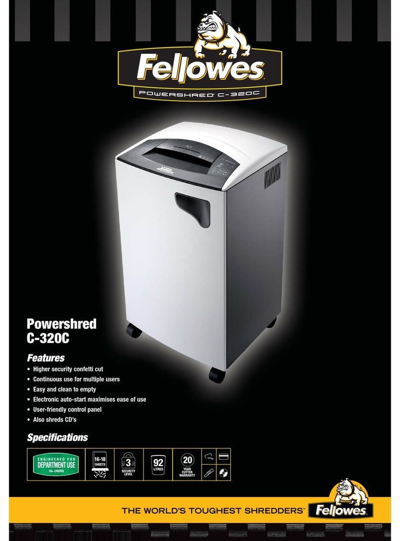 Fellowes Powershred C-320C Specifications