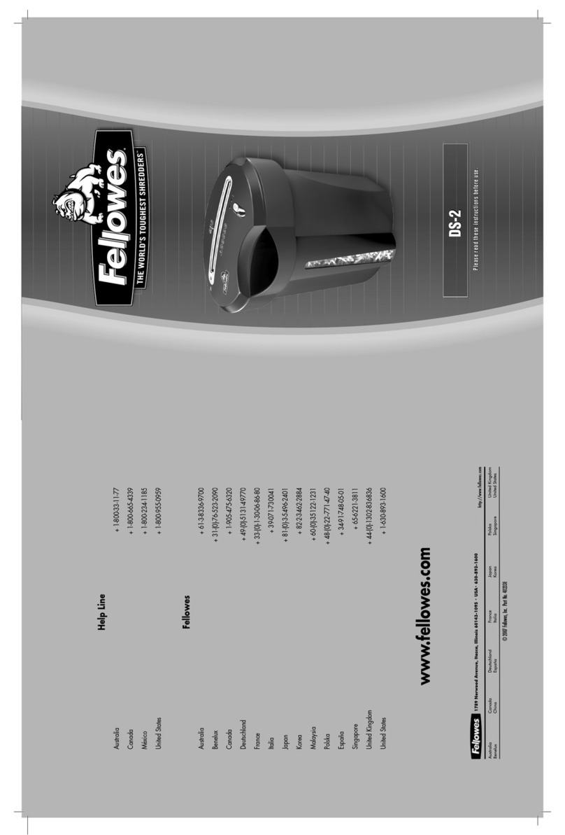 Fellowes DS-2 User manual