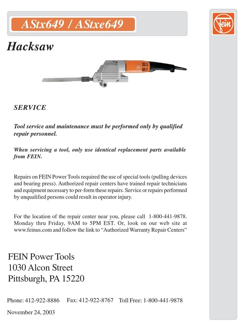 Fein AStx649 parts manual