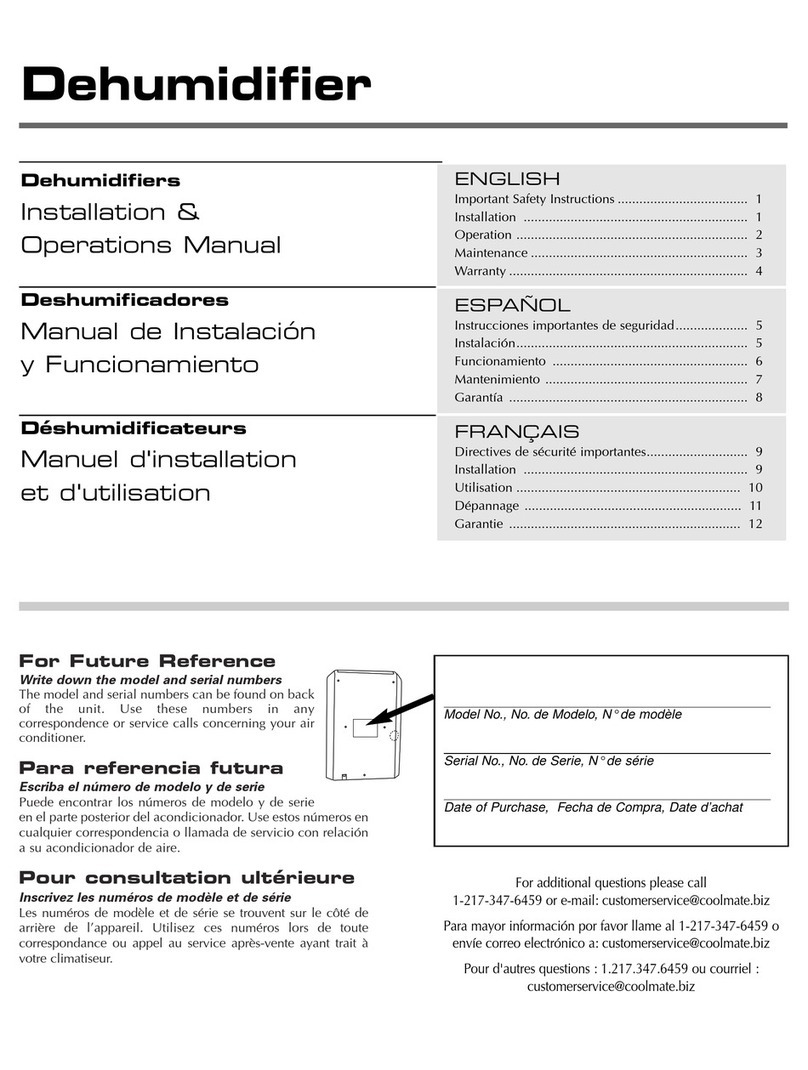 Fedders A3DH30B2A Installation and operation manual