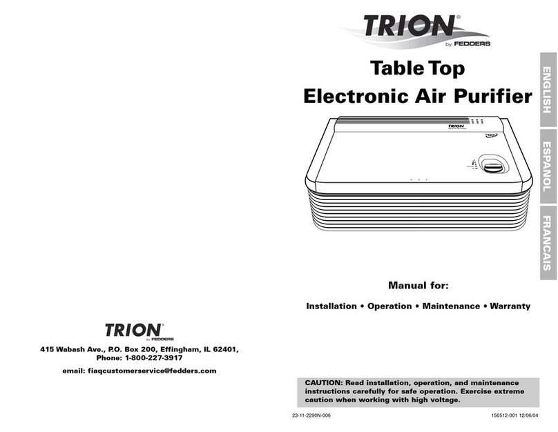 Fedders 120V/60Hz Installation, operation and maintenance manual
